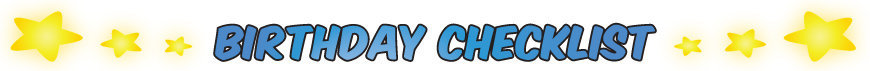 Clownatec birthday useful document titles birthday checklist