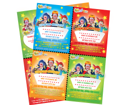 Clownatec birthday usefull document invitation card
