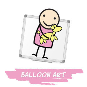 Clownatec-corporate workshops icons balloon art