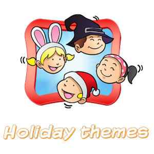 Clownatec daycare magic shows icons holiday themes