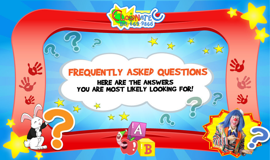 Clownatec daycare specialize entertainment FAQ
