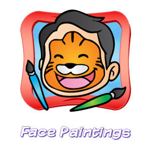 Clownatec daycare yard entertainment icons face paintings
