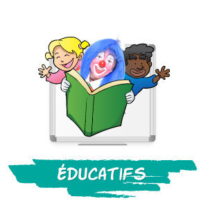 clownatec corporatif spectacles de magie icons educatifs
