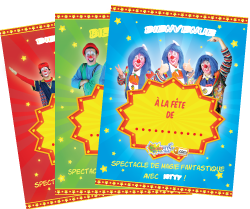 Clownatec fete enfants e-promo merci posters
