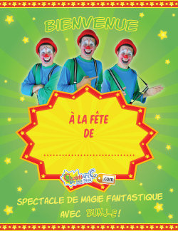 Clownatec fete enfants online poster Bunje le clown