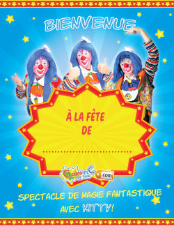 Clownatec fete enfants online poster Kitty le clown