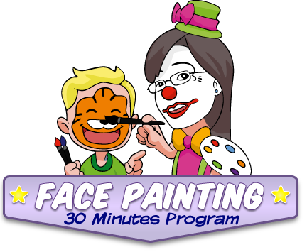 clownatec birthday e-prmo icons face painting