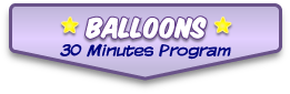 clownatec birthday e-promo title balloons