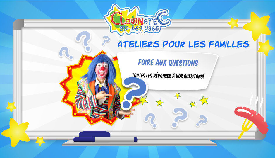 Clownatec corporate workshops FAQ
