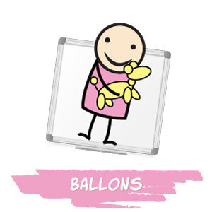 Clownatec corporatif atelier pour les familles ballons icons