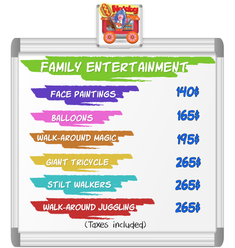 clownatec school e-promo-kit schoolyard entertainment prices