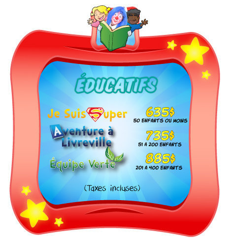 clownatec school e-promo kit educational magic shows prices