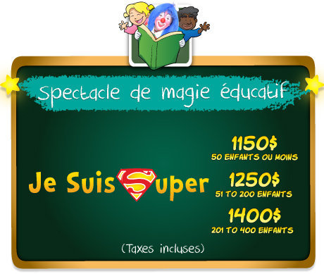 clownatec school e-promo kit educational magic shows prices