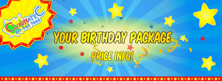 clownatec birthday package price info